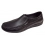 Pantofi barbati casual din piele naturala cu elastic Negru GKR82N