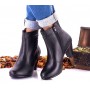 Botine dama negre din piele naturala croco toc 6cm MVS64N