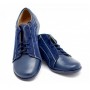Pantofi dama casual din piele naturala box cu piele intoarsa - P53BLVELBOX