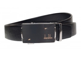Curea barbati eleganta din piele naturala de culoare neagra pentru costum TK14N