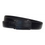 Curea barbati eleganta din piele naturala de culoare neagra pentru costum TK14N