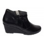 Botine dama din piele naturala cu fermoar culoare neagra Orto MV5NORT