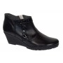 Botine dama din piele naturala cu fermoar culoare neagra Orto MV5NORT
