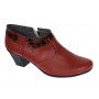 Botine dama din piele naturala cu fermoar culoare neagra Orto MV5NORT