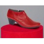 Botine dama din piele naturala cu fermoar culoare neagra Orto MV5NORT