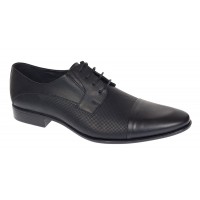 Pantofi barbati eleganti din piele naturala - Model Negru SIR085NP