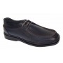 Pantofi casual barbati din piele naturala pe calapod lat - Bleumarin GKR11BL
