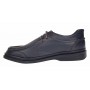 Pantofi casual barbati din piele naturala pe calapod lat - Bleumarin GKR11BL