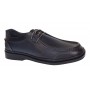 Pantofi casual barbati din piele naturala pe calapod lat - Bleumarin GKR11BL