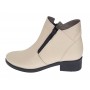 Ghete dama casual din piele naturala Bej Box NA316BB