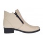 Ghete dama casual din piele naturala Bej Box NA316BB