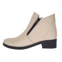 Ghete dama casual din piele naturala Bej Box NA316BB