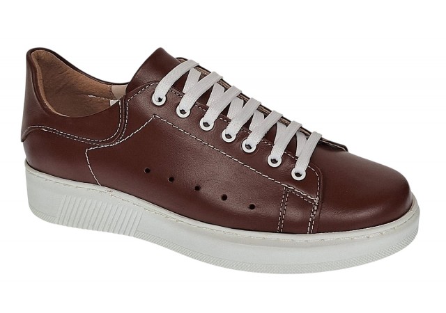 Pantofi casual barbati din piele naturala pe calapod lat Maro GKR24AM