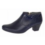 Botine dama din piele naturala cu fermoar MV4 Bleumarin BT