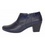 Botine dama din piele naturala cu fermoar MV4 Bleumarin BT