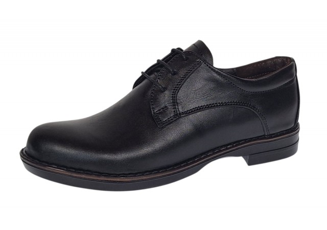 Pantofi dama casual din piele naturala Negru P102NBOX