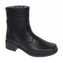 Ghete dama casual imblanite din piele naturala cu fermoar MVS707N
