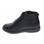 Ghete barbati casual din piele naturala imblanite Negre GS2021N