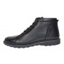 Ghete barbati casual din piele naturala imblanite Negre GS2021N