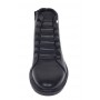 Ghete barbati casual din piele naturala imblanite Negre GS2021N