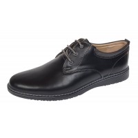 Pantofi barbati casual din piele naturala Negru GKR30N