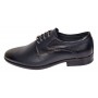Pantofi barbati eleganti din piele naturala de culoare bleumarin Zidan 819
