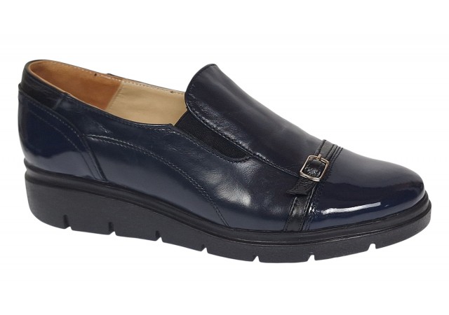 Oferta marimea 38 Pantofi dama casual din piele naturala bleumarian - LP103BLMLAC