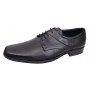Pantofi barbati eleganti din piele naturala de culoare neagra NIC03NS