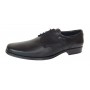 Pantofi barbati eleganti din piele naturala de culoare neagra NIC03NS