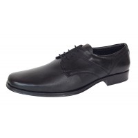 OFERTA marimea 41!Pantofi barbati eleganti din piele naturala de culoare neagra,    LNIC03NS