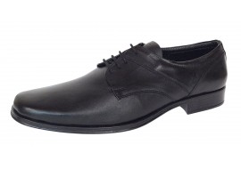 OFERTA marimea 41!Pantofi barbati eleganti din piele naturala de culoare neagra, LNIC03NS