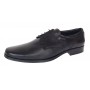 Pantofi barbati eleganti din piele naturala de culoare neagra NIC03NS