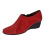 Botine dama negre din piele naturala intoarsa cu platforme de 5 cm - Mira Velur