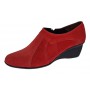 Botine dama negre din piele naturala intoarsa cu platforme de 5 cm - Mira Velur