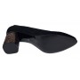 Pantofi eleganti dama negri din piele intoarsa toc aramiu 7cm - NA97N