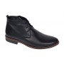 Ghete barbati NEGRE, casual, elegante din piele naturala, STDG184N