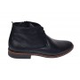 Ghete barbati NEGRE, casual, elegante din piele naturala, STDG184N