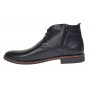 Ghete barbati NEGRE, casual, elegante din piele naturala, STDG184N