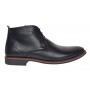 Ghete barbati NEGRE, casual, elegante din piele naturala, STDG184N