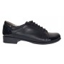 Pantofi dama casual din piele naturala box Negru Lac P53LACN