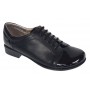 Pantofi dama casual din piele naturala box Negru Lac P53LACN