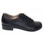Pantofi dama casual din piele naturala box Negru Lac P53LACN