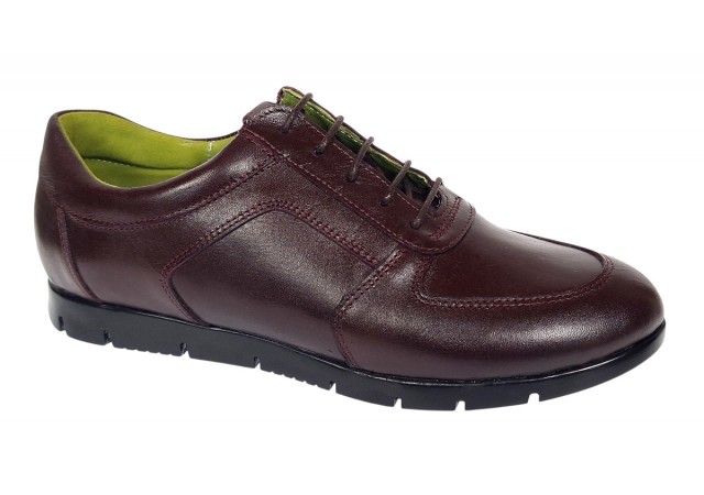 Pantofi dama casual din piele naturala Bordeaux ADISVIS