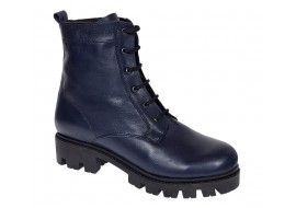 Ghete dama casual din piele naturala bleumarin GD205BL