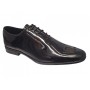 Pantofi barbati eleganti din piele naturala de culoare negru lac - GKR200LN