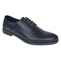 Pantofi barbati bleumarin din piele naturala – model casual Navero GKR133BL
