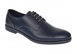 Pantofi barbati bleumarin din piele naturala – model casual Navero GKR133BL