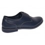 Pantofi barbati casual din piele naturala bleumarin GKR133BL