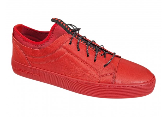 Pantofi barbati rosii sport casual din piele naturala SCV 321ROSU