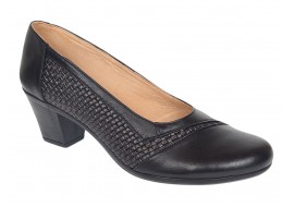 Pantofi dama comozi si eleganti din piele naturala Negru - MVS85N